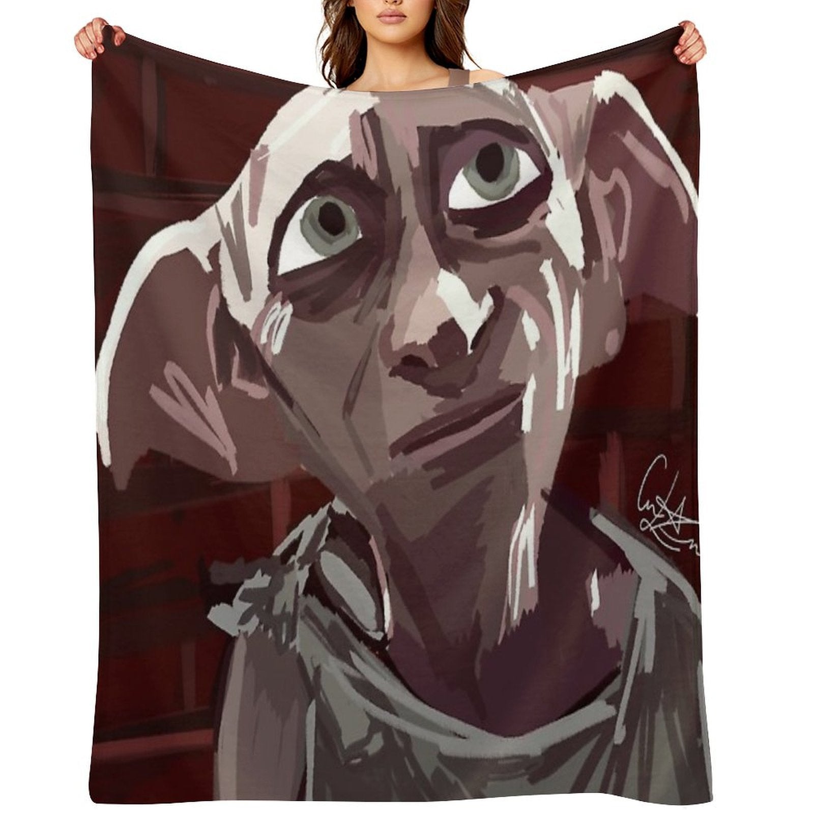 Dobby Is Free! Velvety-soft Throw Blanket