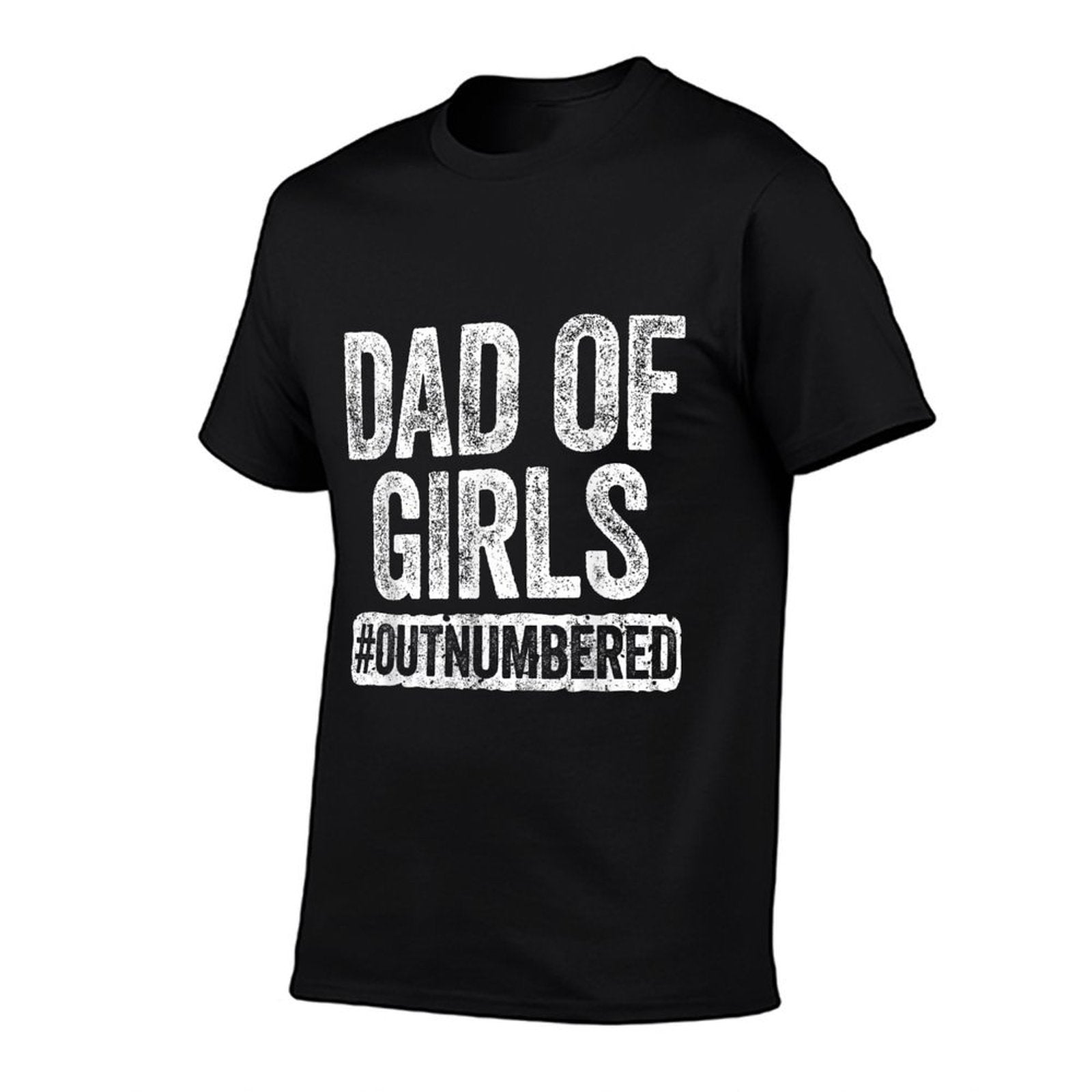 Dad of Girls Outnumbered Men Daddy Fathers Day  Moisture-wicking T-Shirt