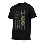 Trump United States Distressed Camo W US  Slim-fit Cut T-Shirt