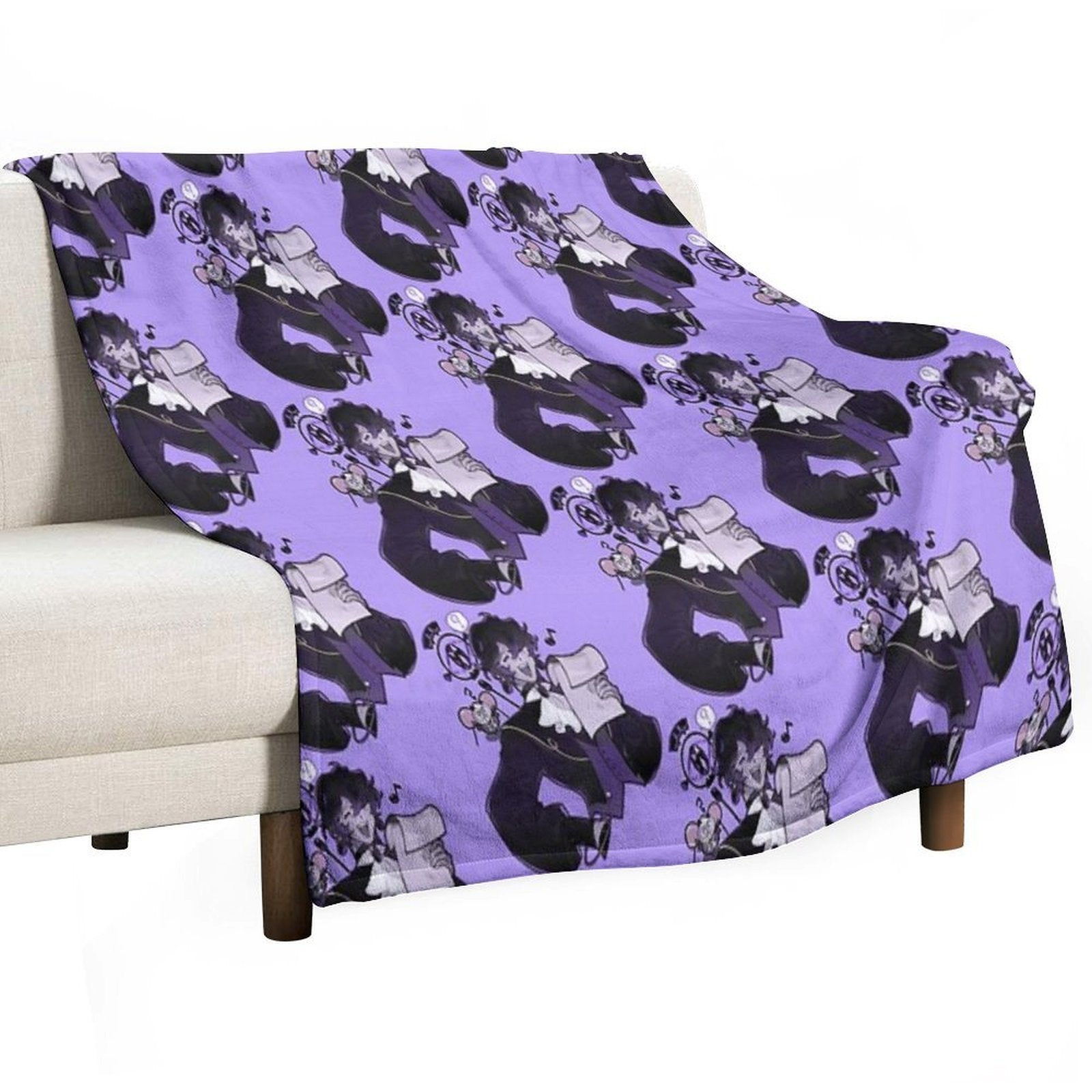 Shroomie Black Sapphire Cookie Gift-ready Throw Blanket
