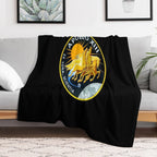 Apollo 13 Mission Patch Plush Throw Blanket