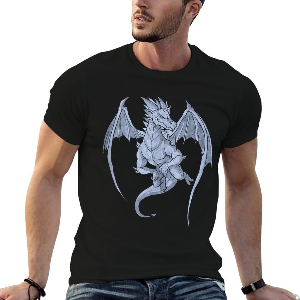 Cool Big Flying Fantasy Dragon  Polyester Blend T-Shirt