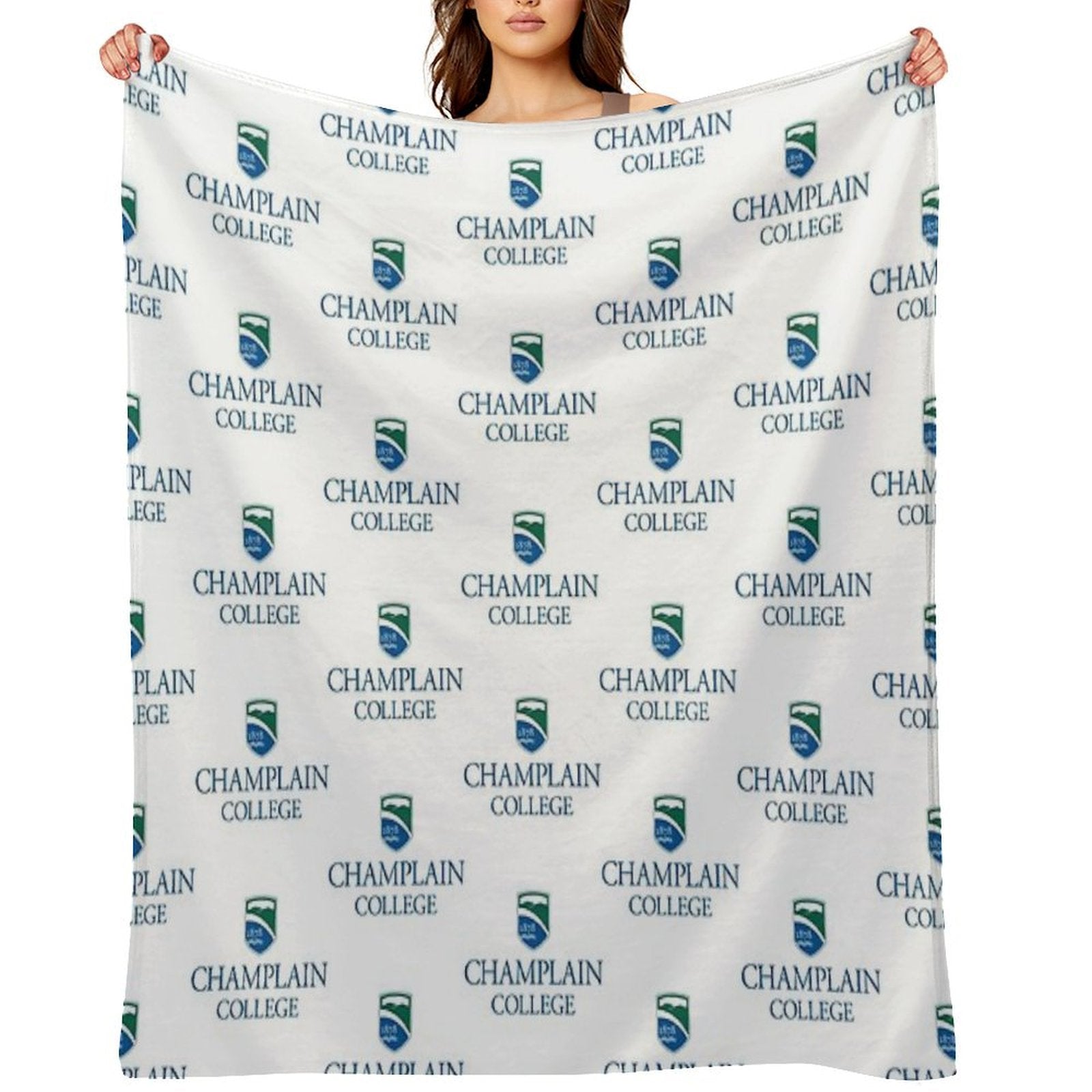 Champlain College Comfort Throw Blanket