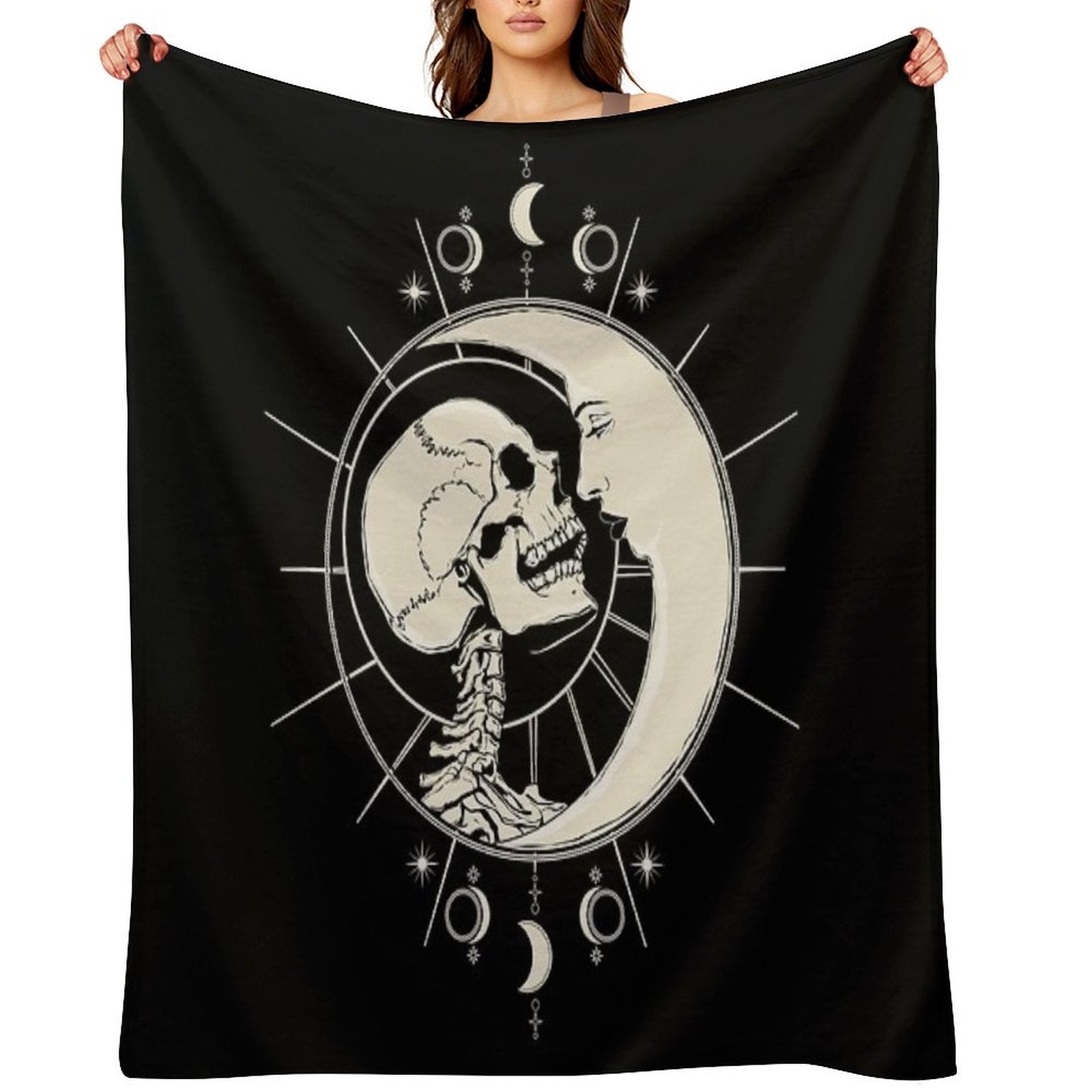 Kissed by The Moonlight Shrink-resistant Throw Blanket