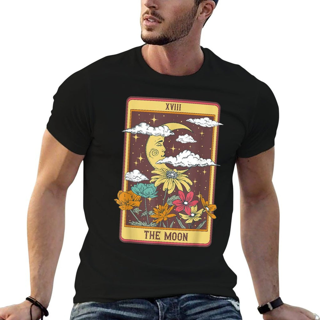 The Moon Tarot Card  Summer-ready Fabric T-Shirt