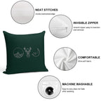 ACOTAR, Throne of Glass, Sarah J Maas Logos Soft Shrink-Resistant Throw Pillow