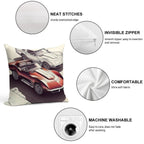 Classic Cruisers A Tale of Two Corvettes Soft Warmth Comfort Throw Pillow