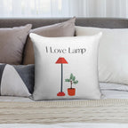 I Love Lamp Soft Multiple Sizes Throw Pillow