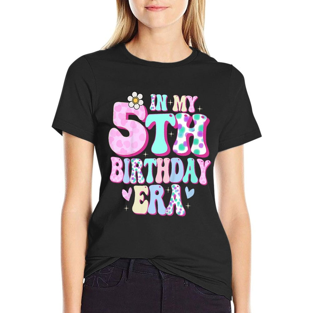 In My 5th Birthday Era Girl Gifts Five Bday 5 Year Old  Classic T-Shirt