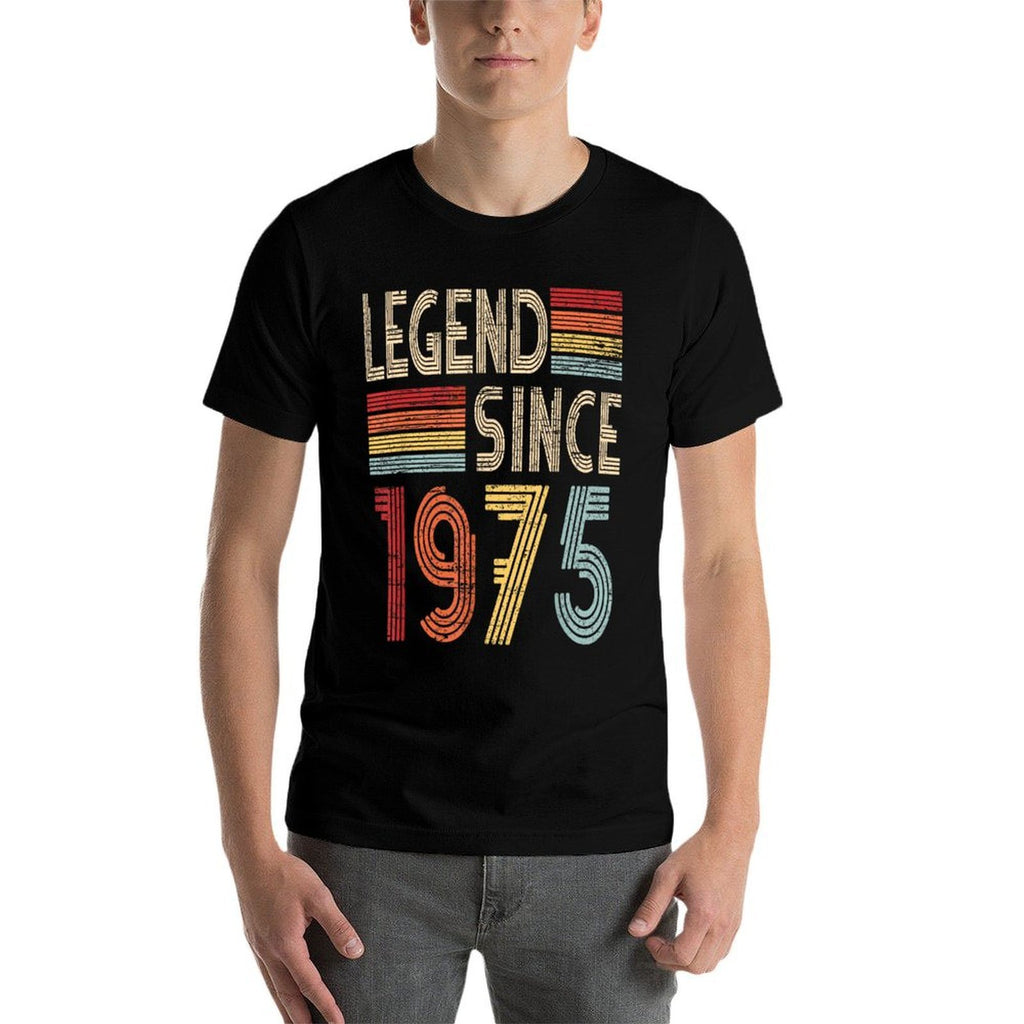 Legend Since 1975 Vintage 50th Birthday Retro 50 Year Old  Stretchy T-Shirt