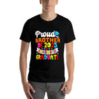 Proud Brother Of 2025 Kindergarten Graduate Graduation  Fade-proof Color T-Shirt