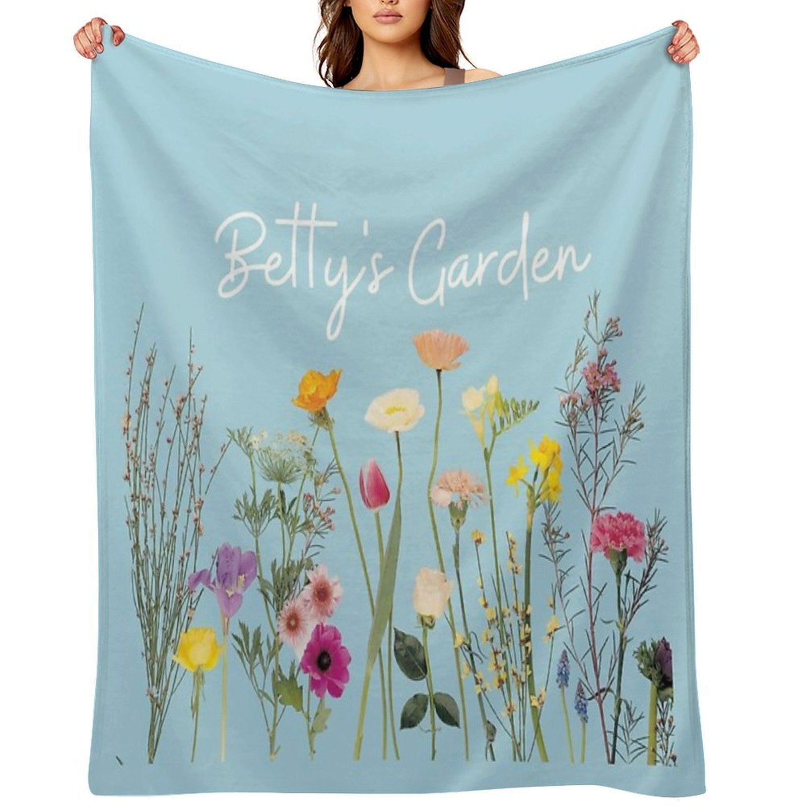 Betty's Garden Lightweight Throw Blanket