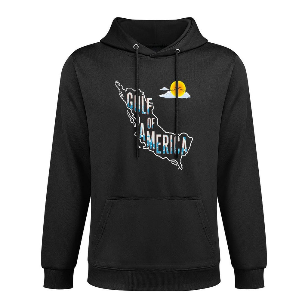 Gulf of United States of America Est 2025 USA American Flag Kangaroo Pocket Hoodie