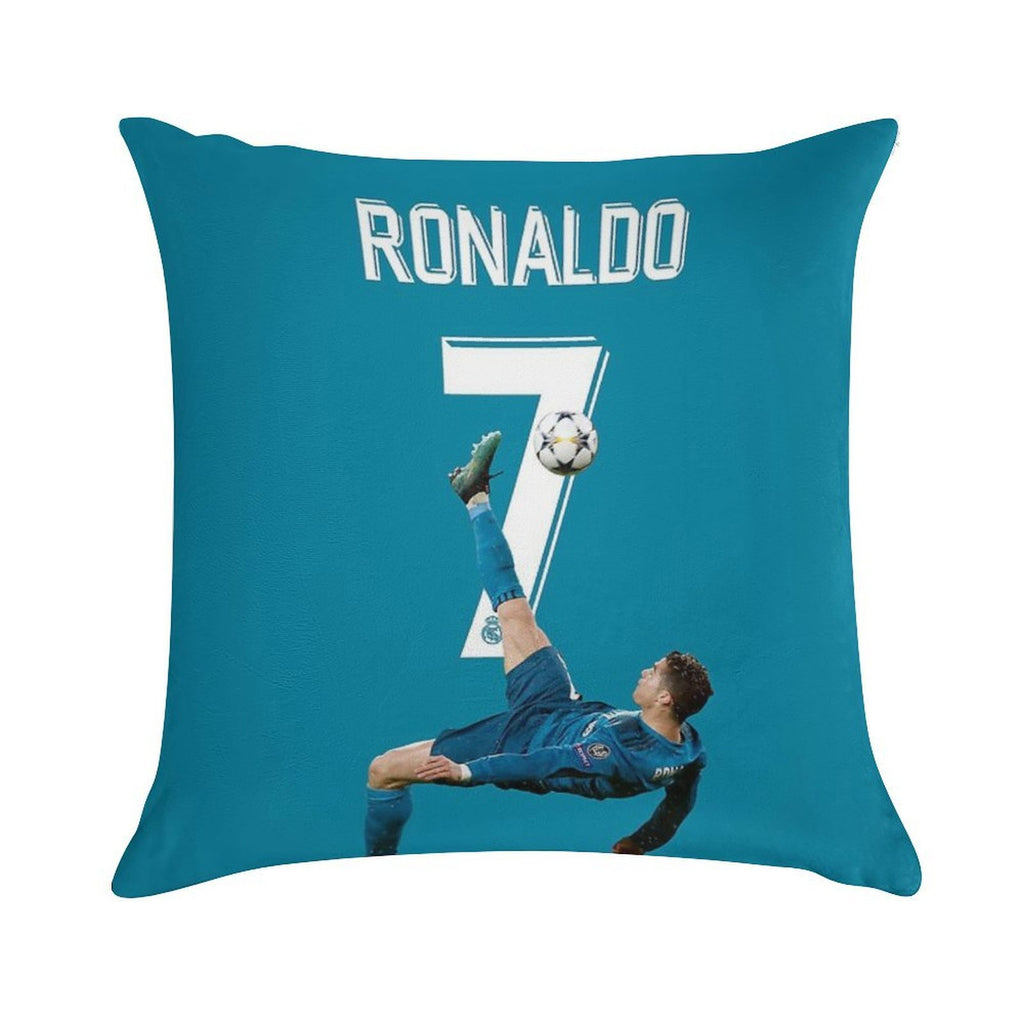 Ronaldo Overhead Kick Soft Bedroom Essential Throw Pillow