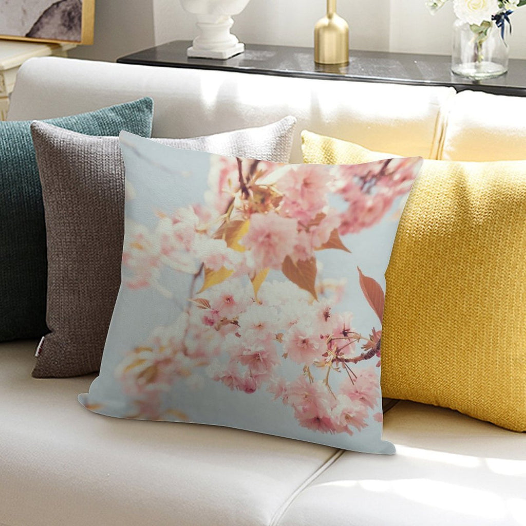 Cherry Dream Soft High-Density Material Throw Pillow