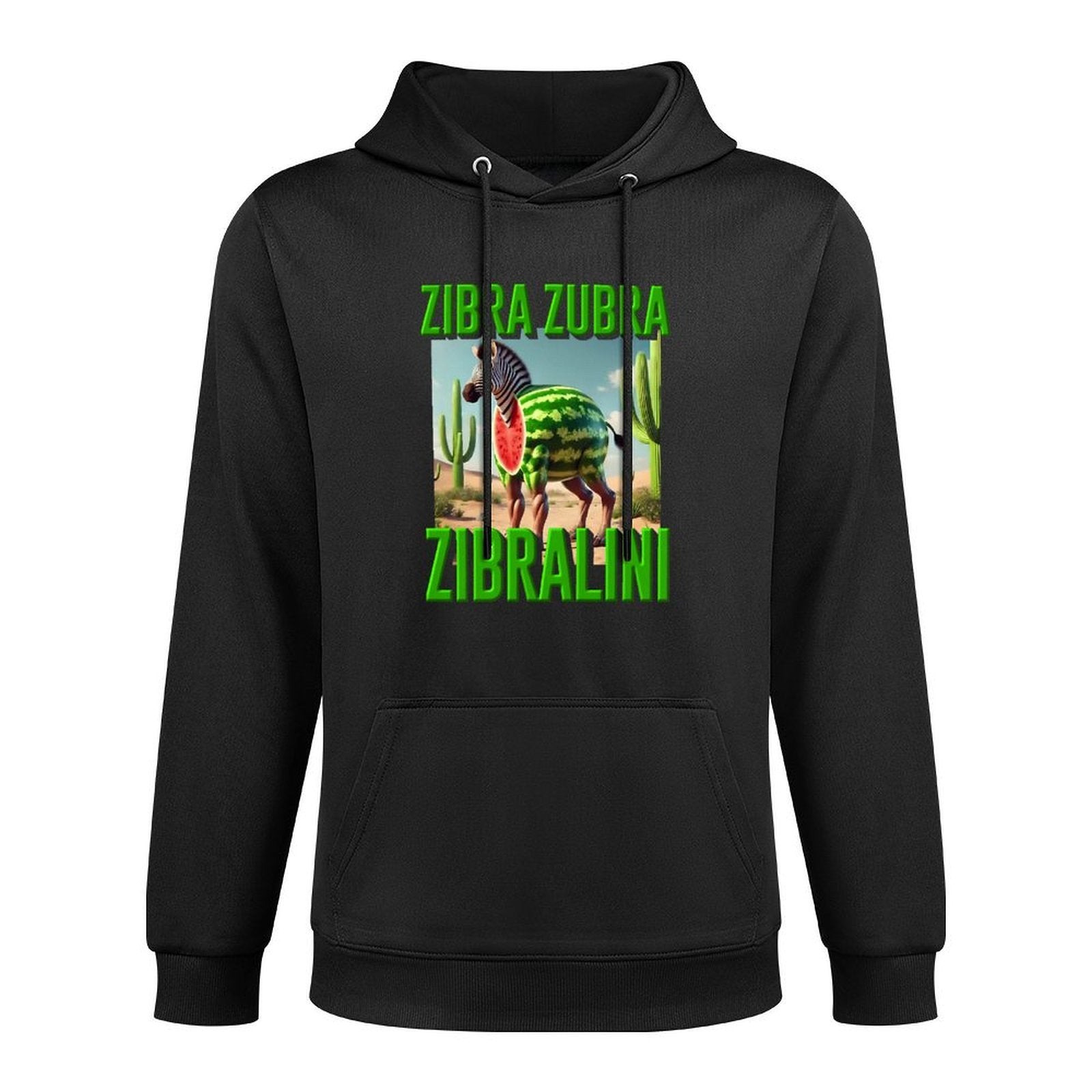 Kids Italian Brainrot Character Zibra Zubra Zibralini Kids Meme Premium Customizable Surface Hoodie