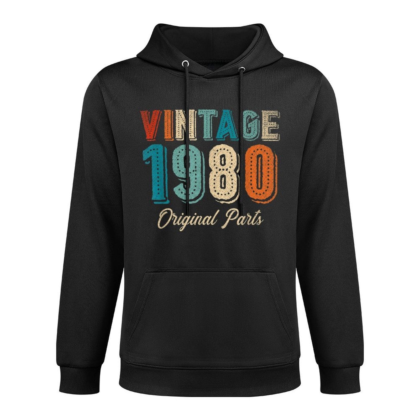 40th Birthdays For Men Women - Original Vintage 1980 Machine Washable Hoodie