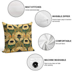 The Golden Era Soft High-Density Material Throw Pillow