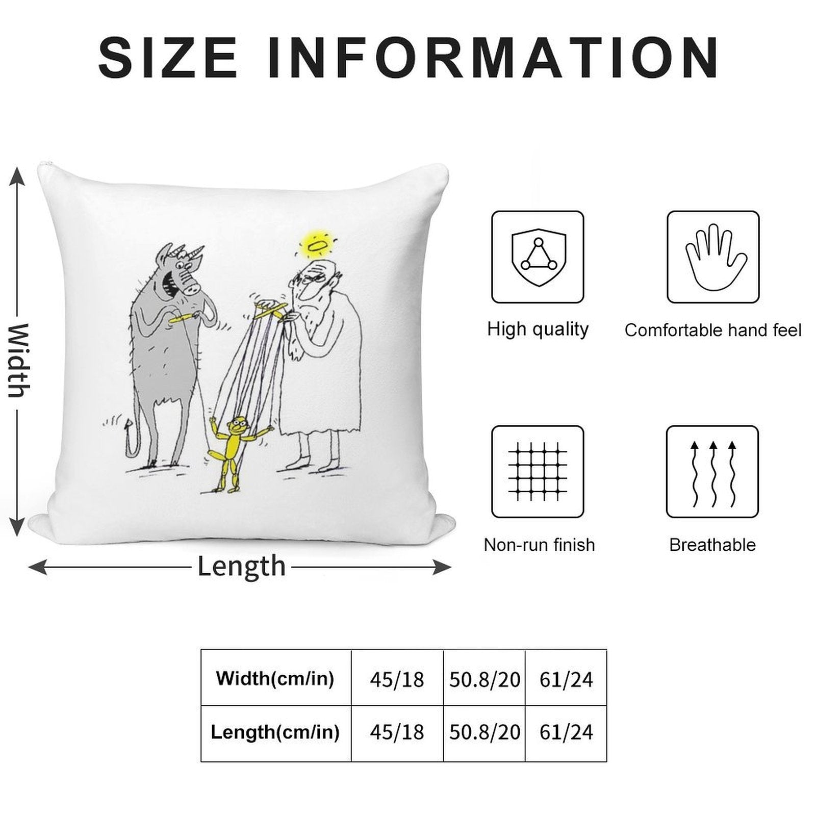 Who Pulls Which String Soft Warmth Comfort Throw Pillow