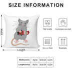 Rat with Plushia Soft Style Accent Throw Pillow