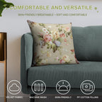 Vintage  Flower Modern Print Art Soft Durable Construction Throw Pillow