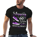 60th Birthday Sixty 60 Years Old Bday Party Funny Womens BD  Trendy Pattern T-Shirt