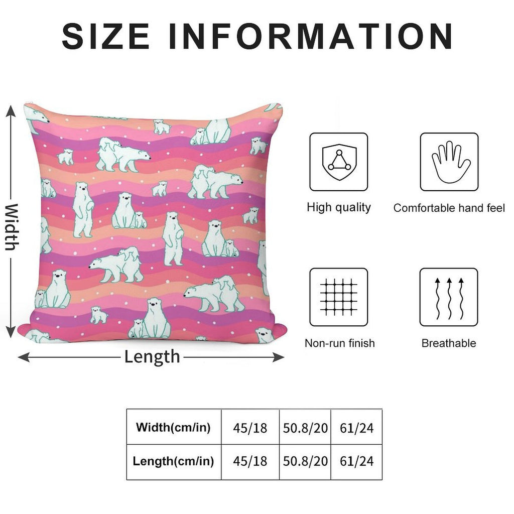 Polar Sunset Soft Gift Ready Throw Pillow