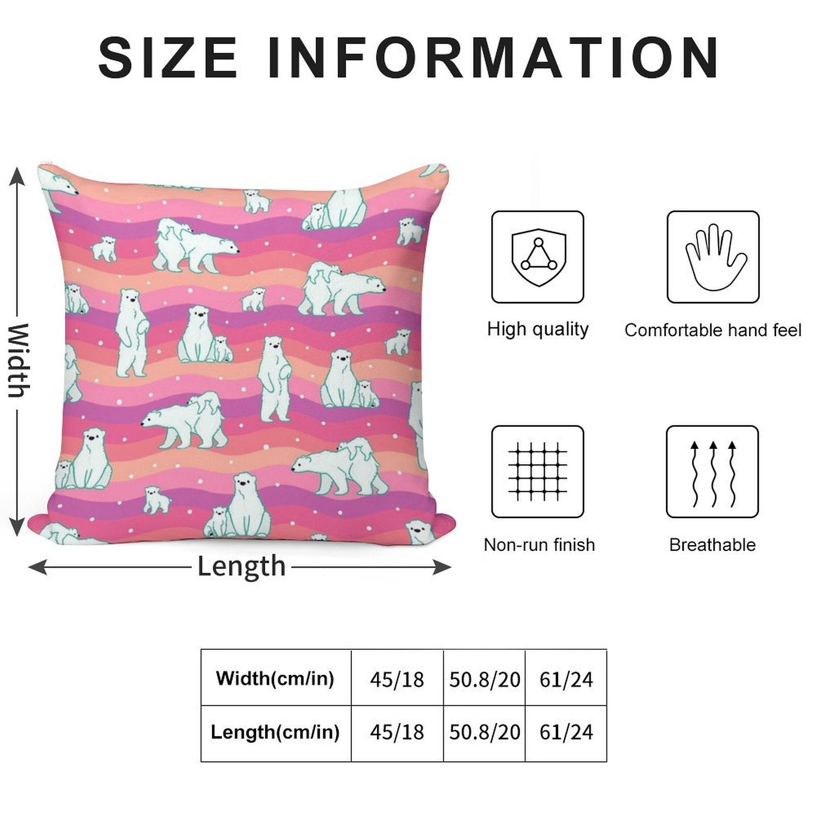 Polar Sunset Soft Gift Ready Throw Pillow