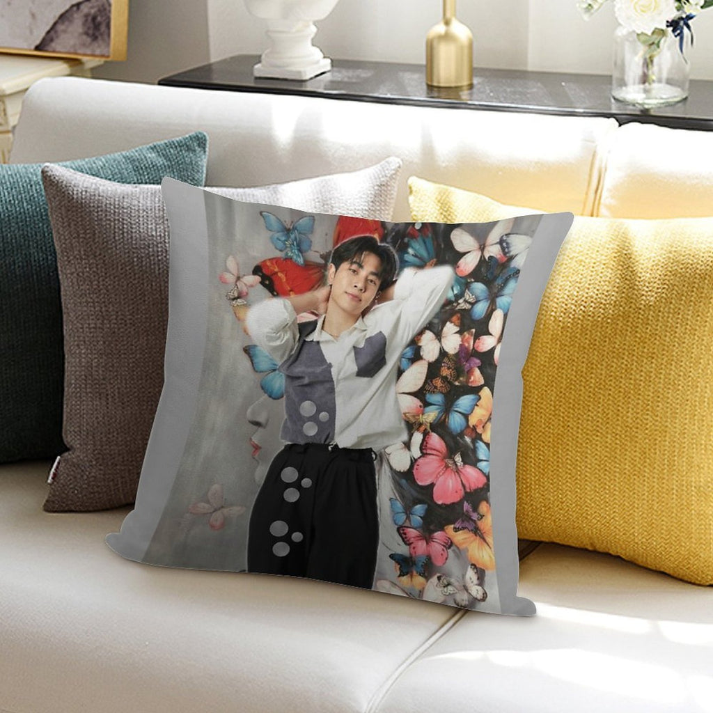 Mix in Moonlight Chicken Soft Home Decor Throw Pillow