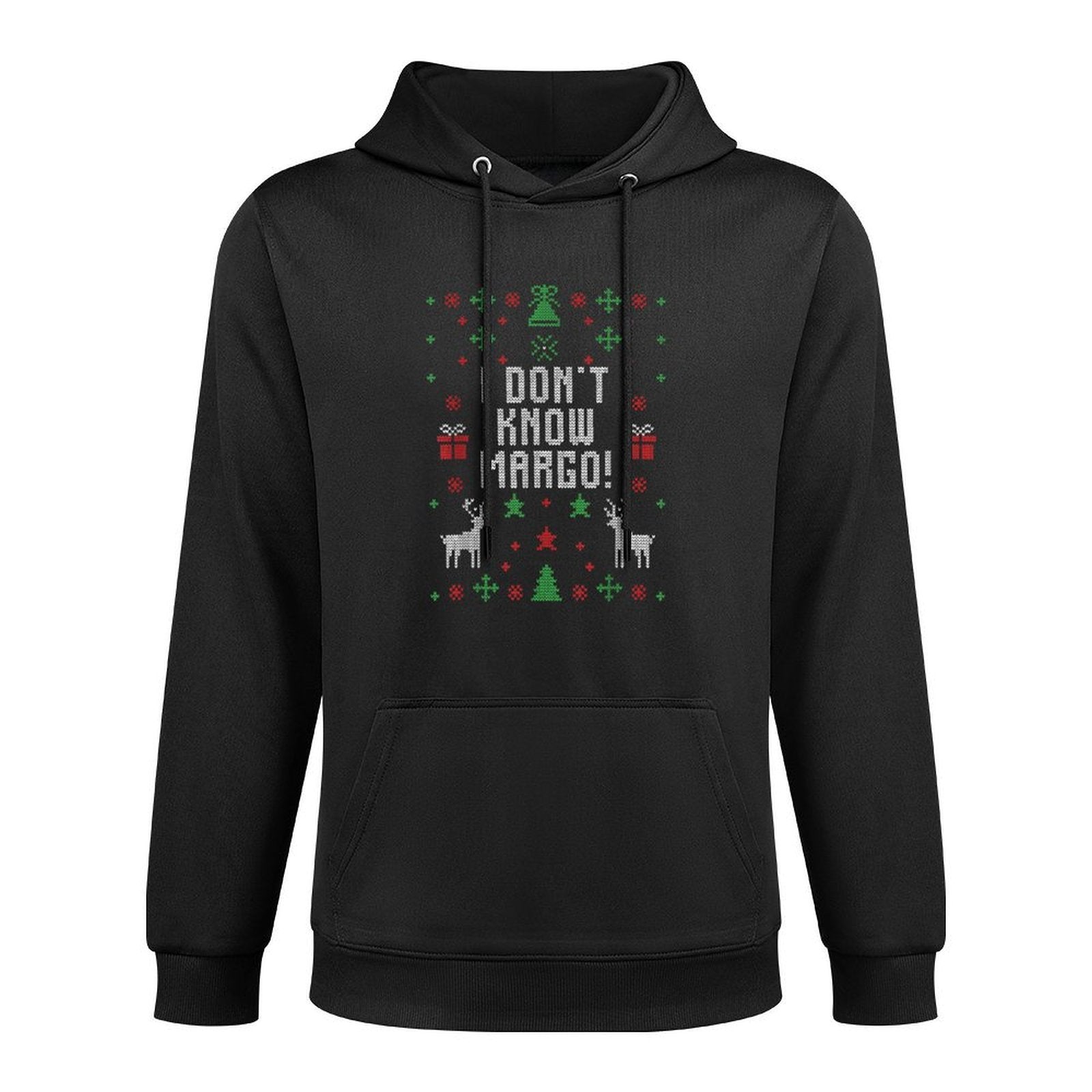 Ugly Christmas Sweater I Don't Know Margo Customizable Surface Hoodie