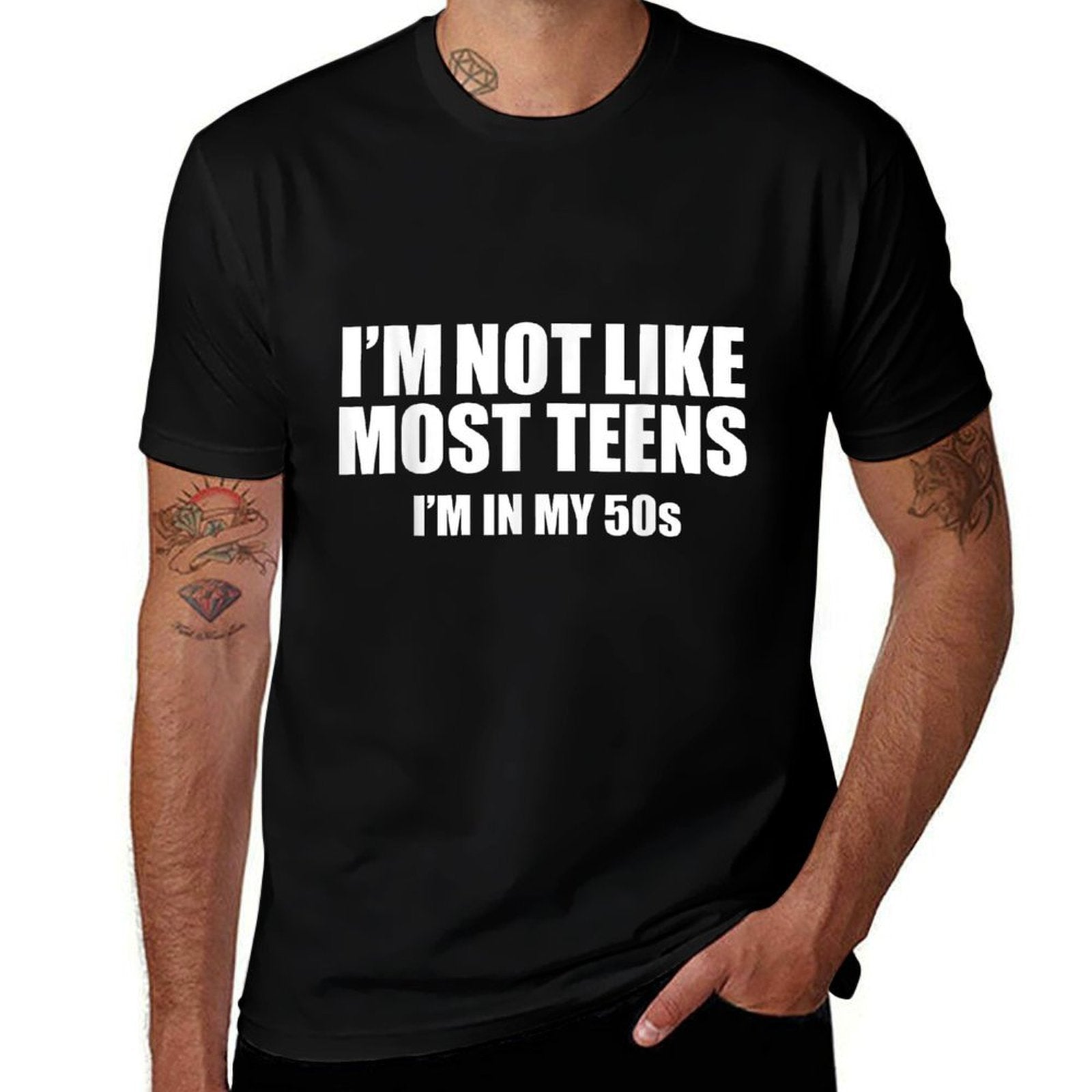 Not Like Most Teens I'm in My 50s Funny 50th Birthday  Breathable T-Shirt