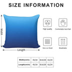 Deep Sea Gradient Soft Washable Throw Pillow