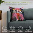 Drinking with Chickens #5 Soft High-Density Material Throw Pillow