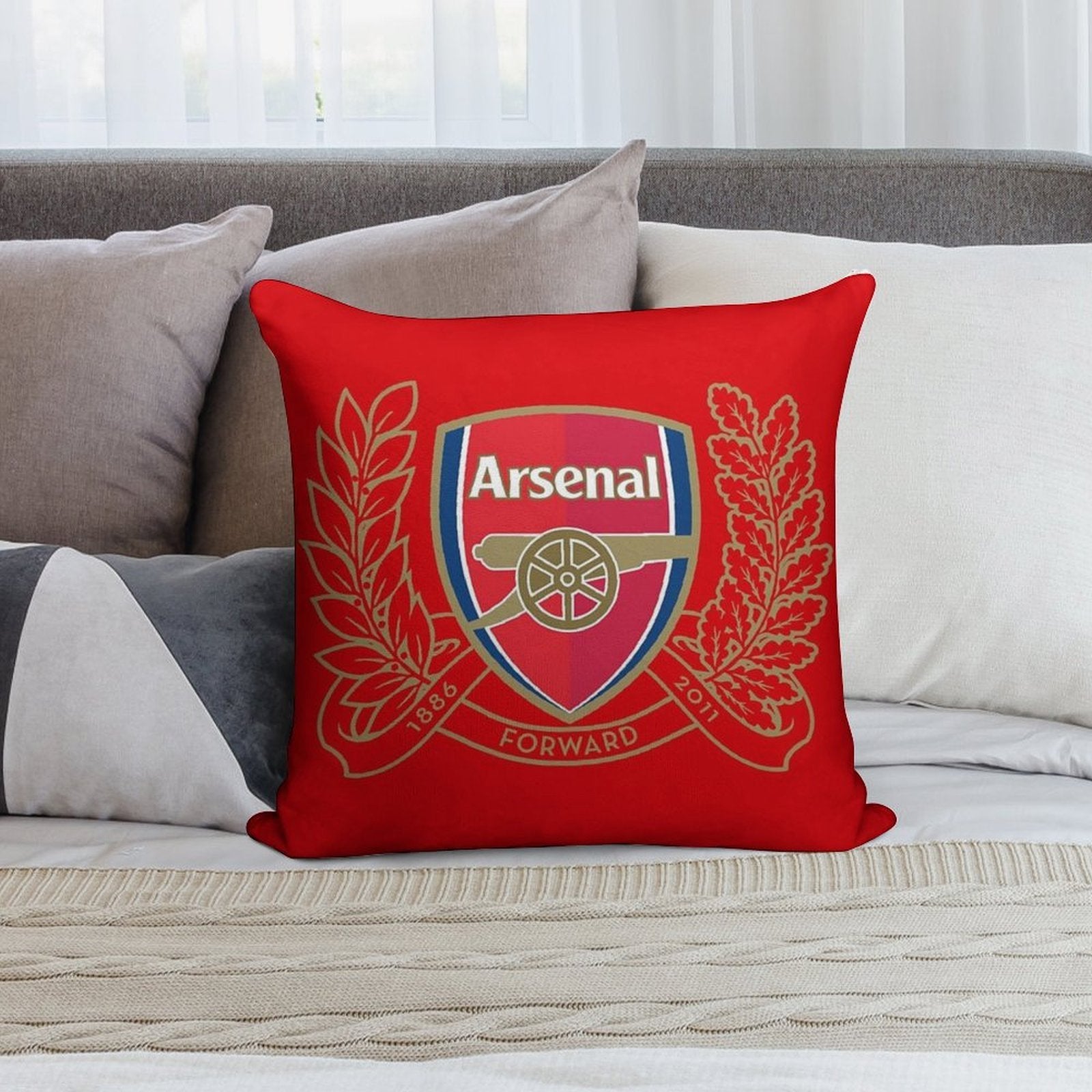 The Gooners Soft Short Plush Fabric Throw Pillow