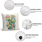 Floral Dragon Soft Bedroom Essential Throw Pillow