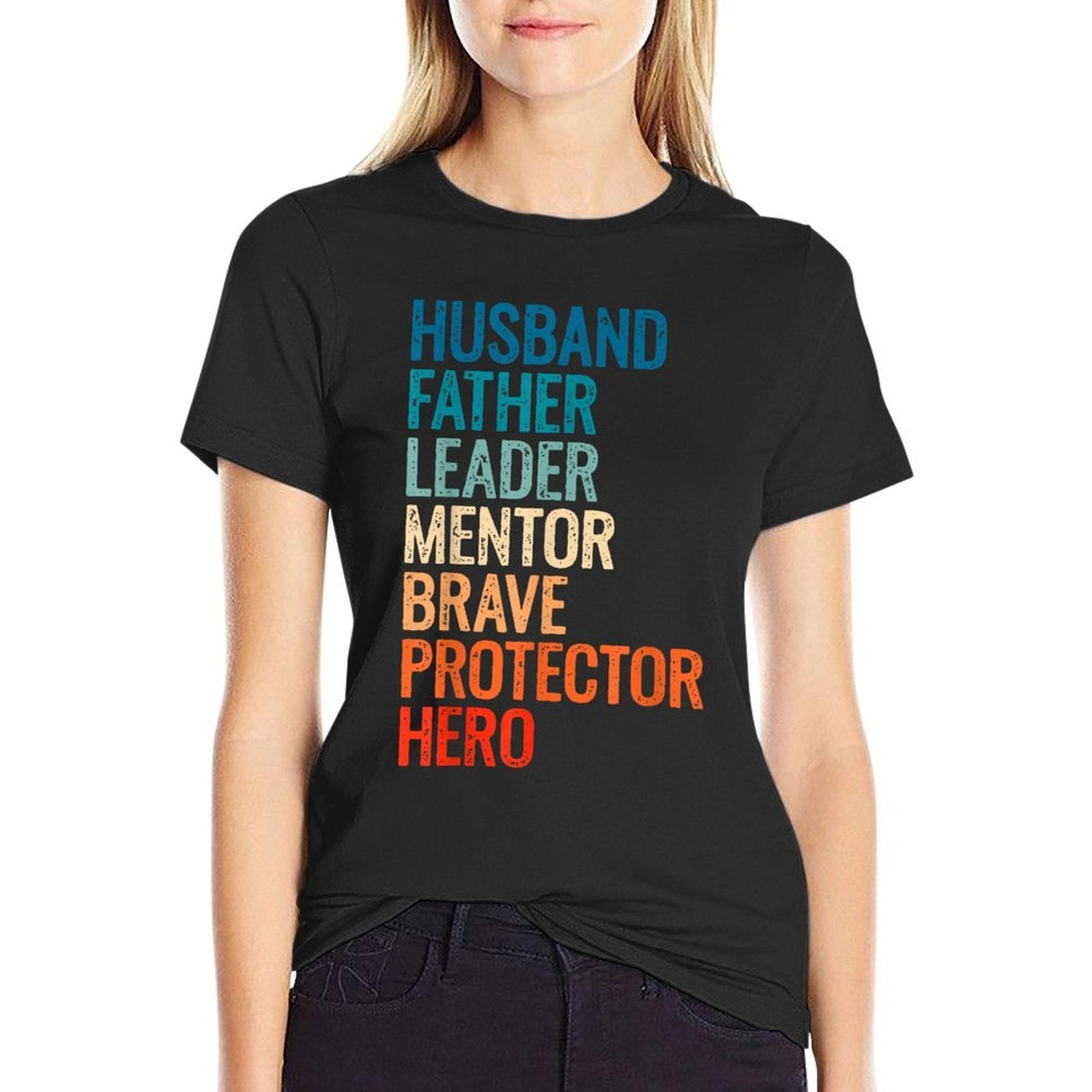 Dads for Men Vintage Husband Retro Daddy Fathers Day  Eco-friendly Material T-Shirt