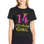 14 Birthday Girl Princess 14 Years Old 14th Birthday  Stretchy T-Shirt