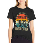 Vintage 1983 Limited Edition 40 Year Old Gifts 40th Birthday  Ribbed Collar T-Shirt