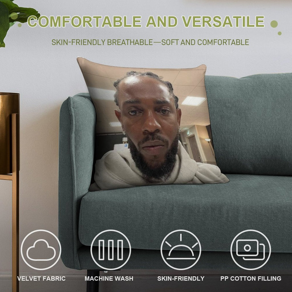 Kendrick Lamar Soft Ultra-Soft Texture Throw Pillow