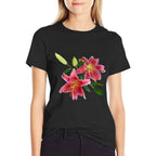 Stargazer Lily Great for Gardeners Flower Lovers Gift  Lightweight T-Shirt