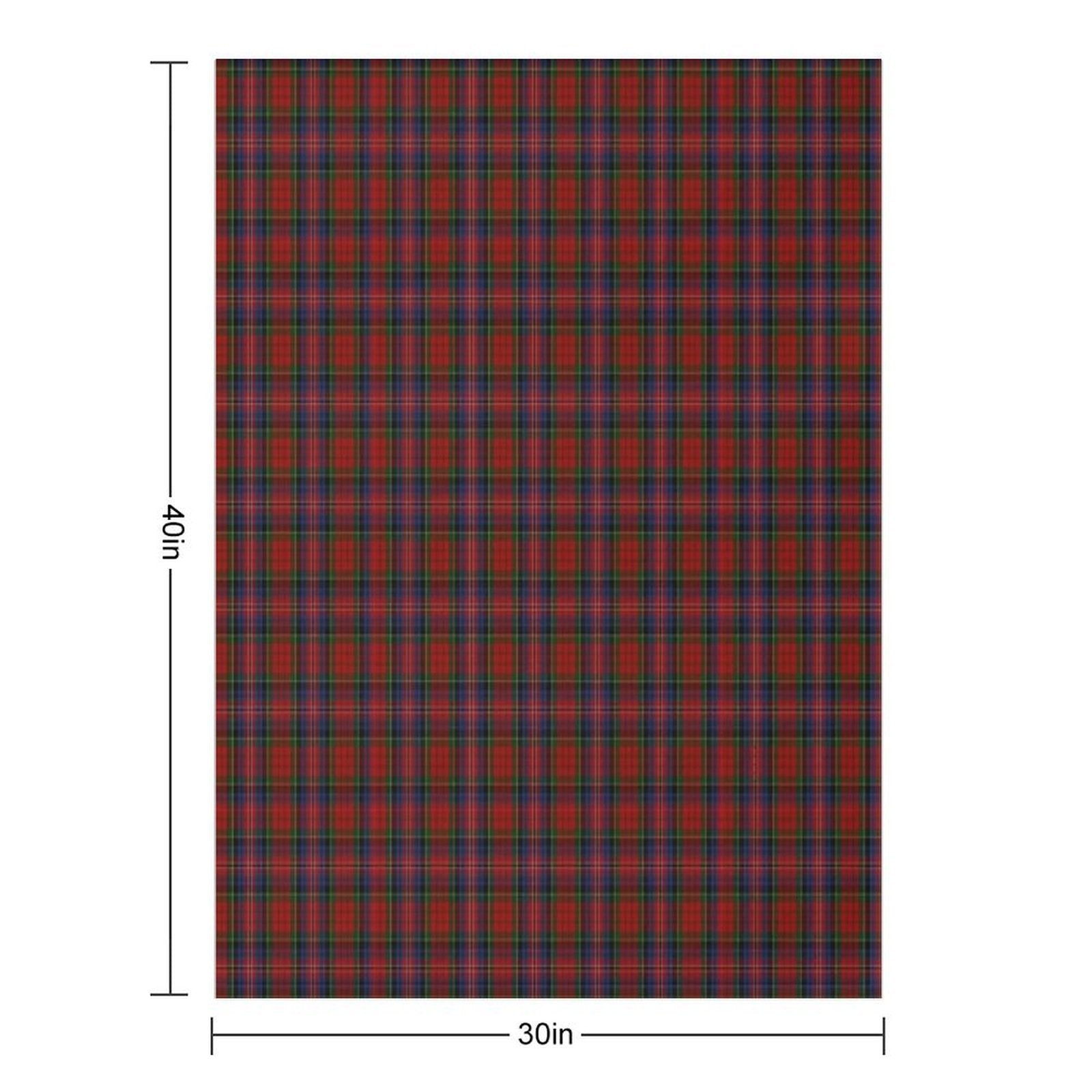 MacPherson Clan Tartan Easy Care Throw Blanket