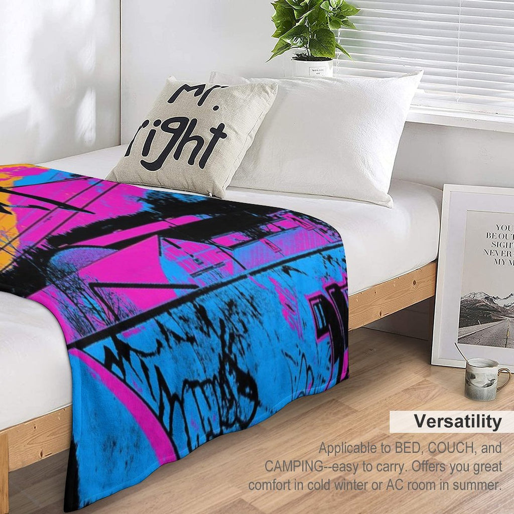 Let's Fly! - Stunt Scooter Compact Throw Blanket