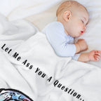 Pet Detective Cartoon Travel-friendly Throw Blanket