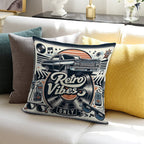 Retro Vibes Soft Multiple Sizes Throw Pillow