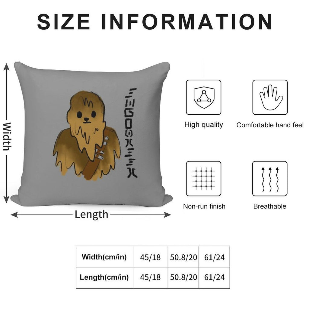 Cute Chewbacca Soft Style Accent Throw Pillow