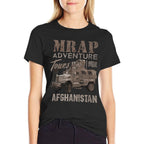 Military Veteran Afghanistan Army MRAP Adeventures Shirt  Ribbed Collar T-Shirt