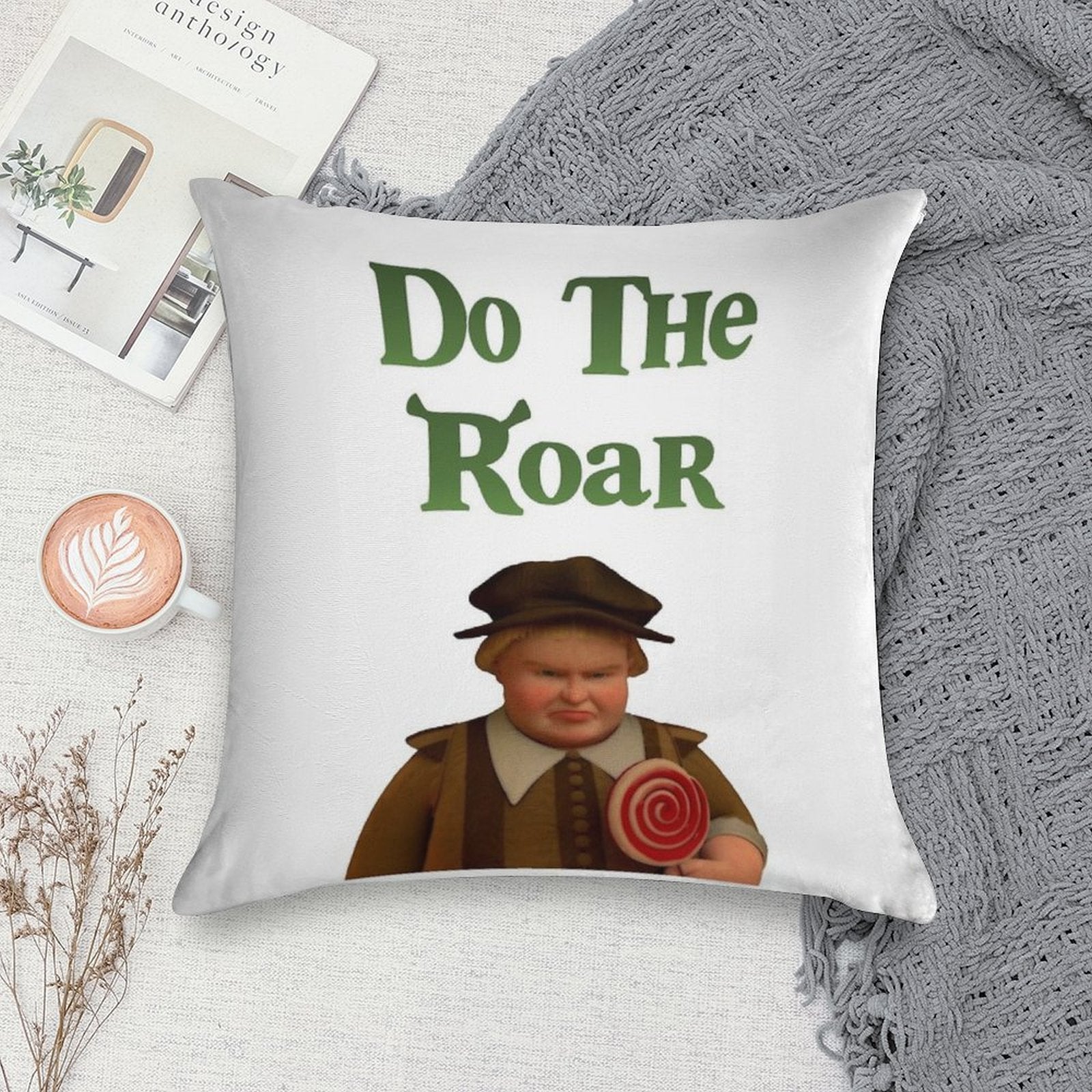 Do The Roar Soft Multiple Sizes Throw Pillow