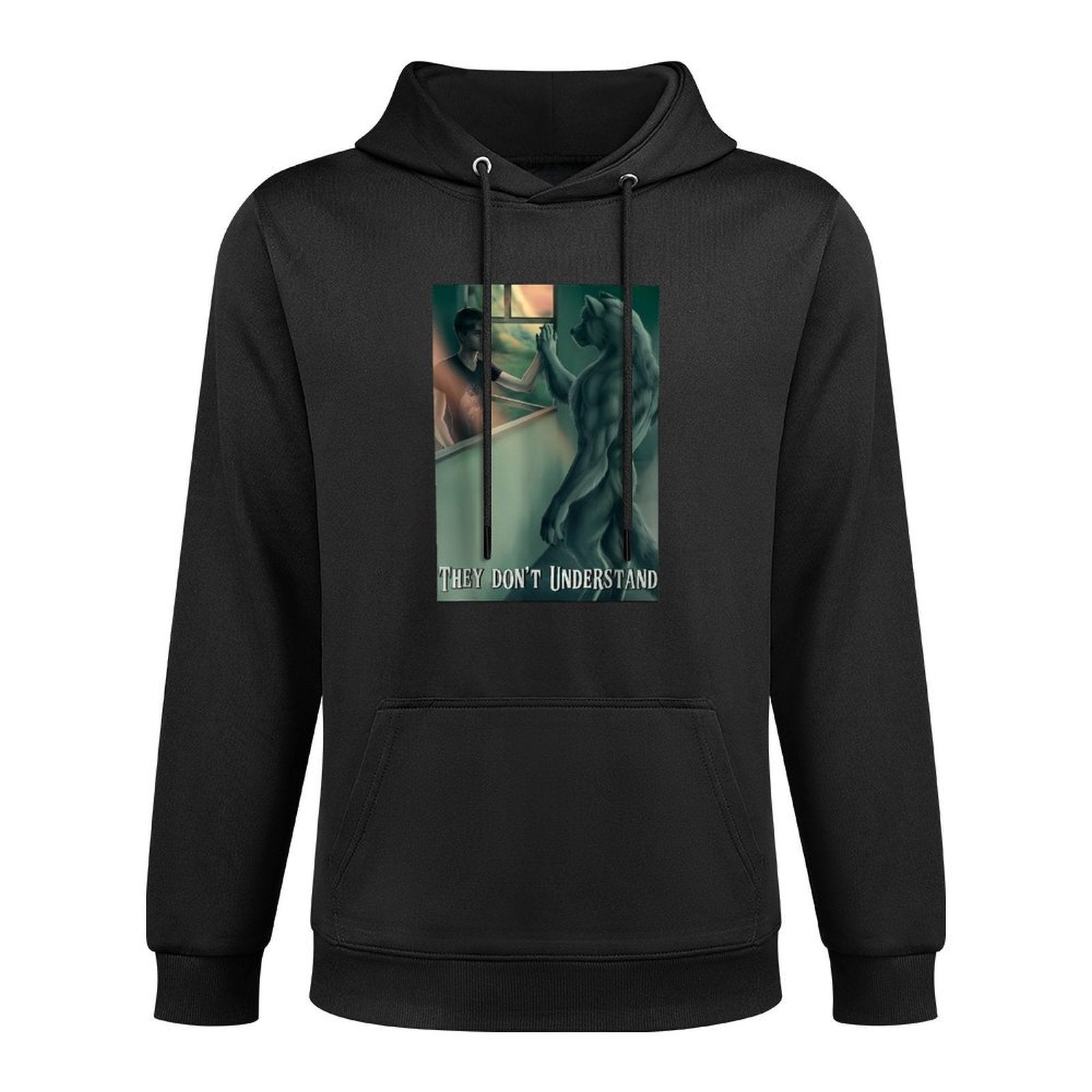 Ripping Wolf Meme Werewolf They Dont Understand Shape Retention Hoodie