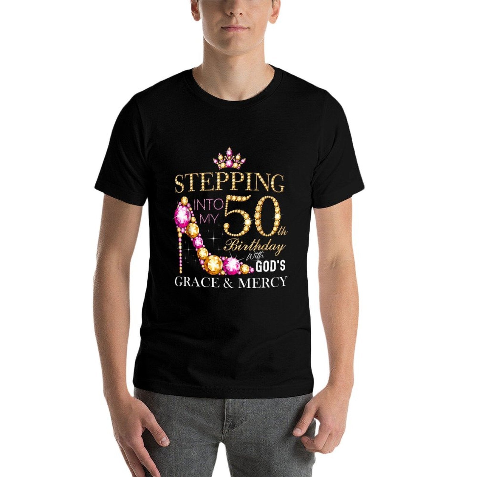 Stepping Into My 50th Birthday With God's Grace &amp; Mercy  Breathable T-Shirt