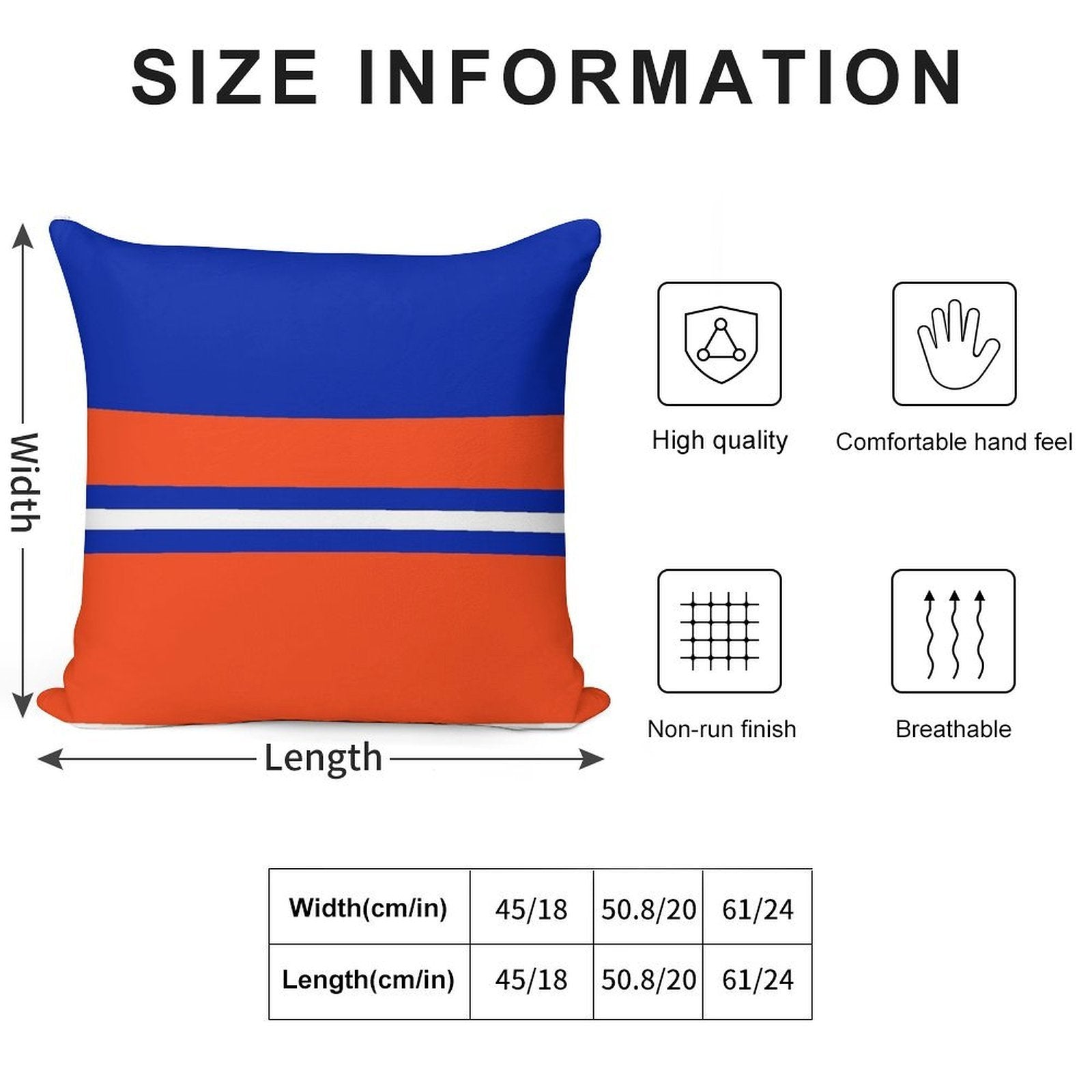 Florida Blue Soft Durable Construction Throw Pillow